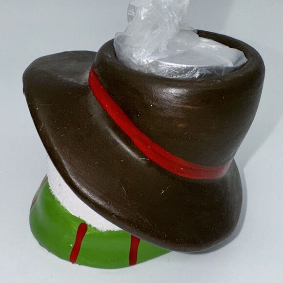 2 Piece Susan Winget Christmas Beach Ceramic Snowman Candle Holders CHRISTMAS - Picture 9 of 15